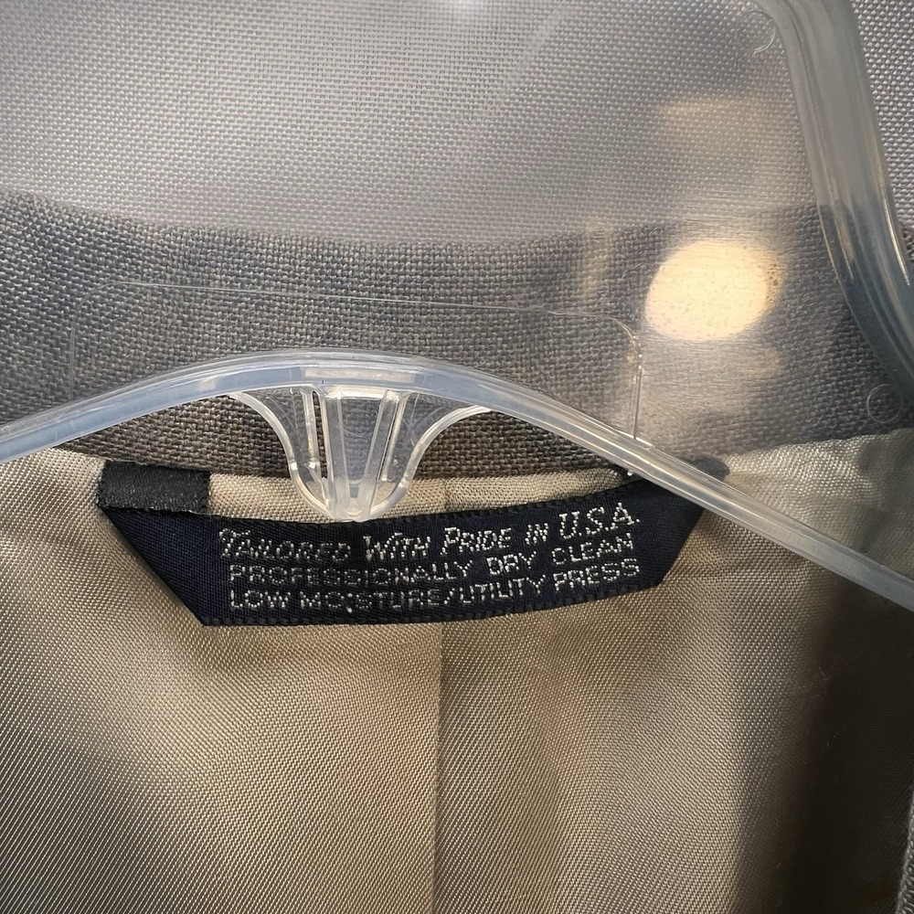 Land's End Men's Sport Coat Blazer Light Brown Sz 44 Regular Wool Blend Pockets - Picture 3 of 7